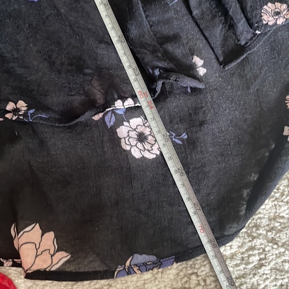 Floral Anthropologie Cloth & Stone Long Sleeve Button Down Blouse Pockets - Picture 13 of 14